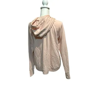 Freely Women's Fleece Lined Pink Hoodie Size Medium Soft Pullover Thumb Holes‎ thumbnail 2
