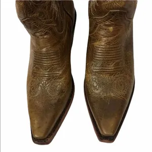 Justin Apache snip toe leather cowboy boots thumbnail 4