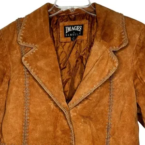 Vintage Images by Damselle Suede Jacket as‎ is thumbnail 5