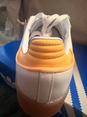 Adidas Sambae J’s White w/ Orange Size 7Women thumbnail 5