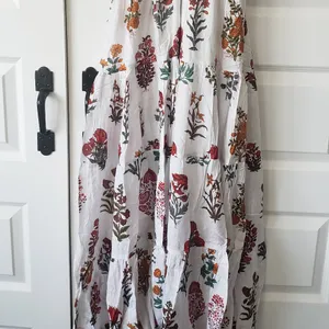 RAGA White Maxi Dress with Multicolor Floral Print thumbnail 5