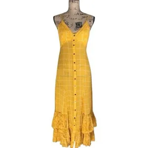 ✨Free Peo­ple Check Me Out Maxi Slip Sz XS Dress✨ thumbnail 4