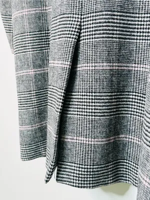Rails Anders Charcoal Plaid Pink Wool Blend Coat thumbnail 11