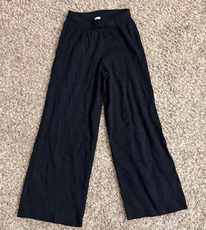 Silk & Salt Black Wide Leg Pants - S thumbnail 1