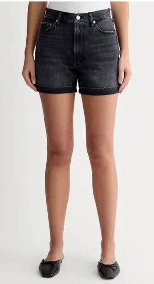 Everlane The Cheeky Jean Shorts in Vintage Black 33 New Womens Denim thumbnail 1