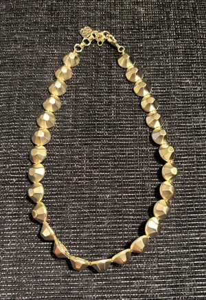 Kendra Scott Faceted Gold-Tone Geometric Necklace thumbnail 1