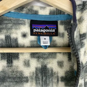 Patagonia Synchilla Fleece Jacket Women Medium Southwestern Aztec Print Full Zip thumbnail 5