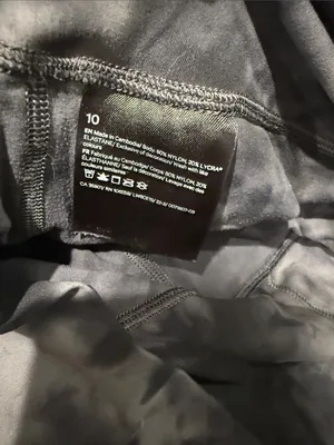 Lululemon Align High-Rise Pant 25" Diamond Dye Pitch Grey Graphite Grey size 10 thumbnail 3