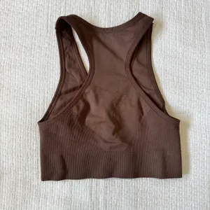 NWOT Free People FP Movement Sports Bra XS/S Brown Racerback Ribbed Bralette thumbnail 2