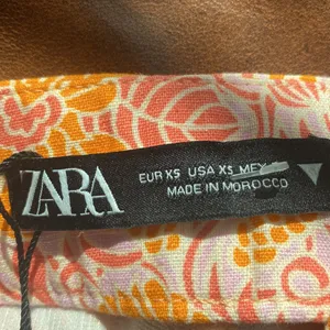 Zara floral pattern shorts thumbnail 7