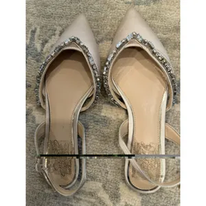 Jewel Badgley Mischka Champagne Camden Pointed Flat Dress Shoes Sz 6 NEW $99 thumbnail 9