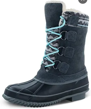 Khombu Women's Winter Boots with Blue Laces thumbnail 1