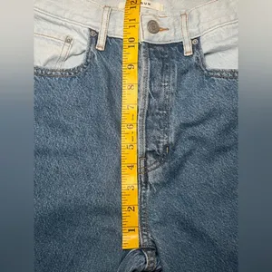 Pacsun Dad Jeans Patch Denim Size 26 Women's Button Fly thumbnail 6