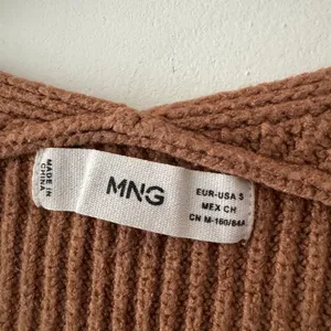 Mango Brown Ribbed V Neck Relaxed‎ Sweater thumbnail 4