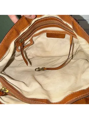 Vintage Michael Kors Leather Saddlebag Bag Purse weekend luggage vacation travel thumbnail 4