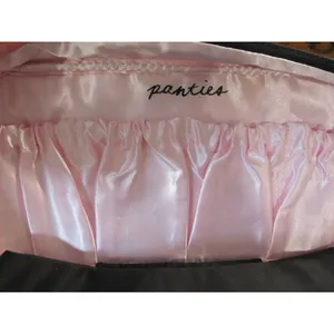 Victoria’s Secret Black Satin Sexy Little Things Travel Lingerie Case thumbnail 2