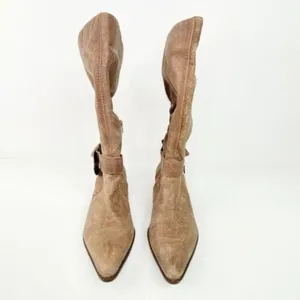 BRUNO MENEGATTI‎ Soft Leather Brown Boots 7 Tan thumbnail 3