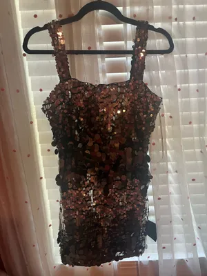 Lulus Dress Mini Black Sequin thumbnail 3
