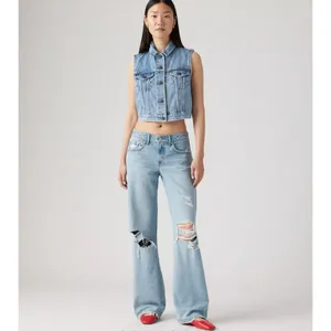 New Levi’s 24x30 Premium Low Loose Women's Jeans Probably OK Light Wash thumbnail 5