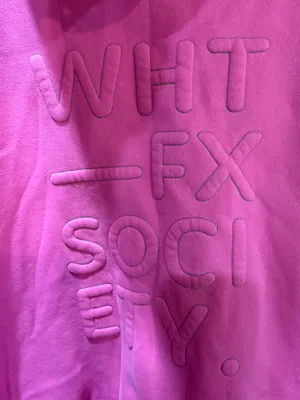 White Fox WHT FX Embroidered Pink Hoodie thumbnail 5
