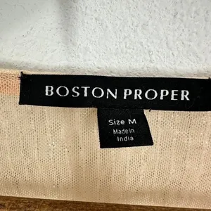Boston Proper Sequin Wrap Blouse Long Sleeve Metallic Gold‎ Beige New Years Eve thumbnail 7