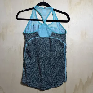 Nike Dri-FIT Racerback Tank Top‎ Women’s Small Blue Print Athletic Running Gym thumbnail 8