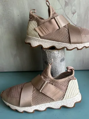 Sorel Women's Kinetic Sneak Mesh Slip On Athletic Sneakers Natural Tan Size 10 thumbnail 3