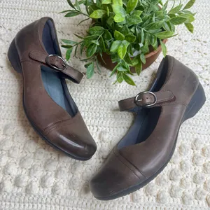 DANSKO Women’s 41 10.5 Fawna Mary Jane Wedge Comfort Shoe Chestnut Brown thumbnail 13