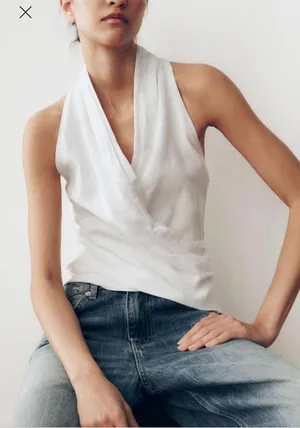 $15* - Zara Linen Top thumbnail 1