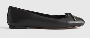 Madewell The Hester Flat in True Black Size 8 thumbnail 1