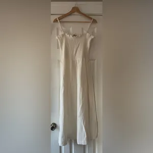 Faherty White Organic Cotton Gauze Sun Dress Size Small Unused thumbnail 3