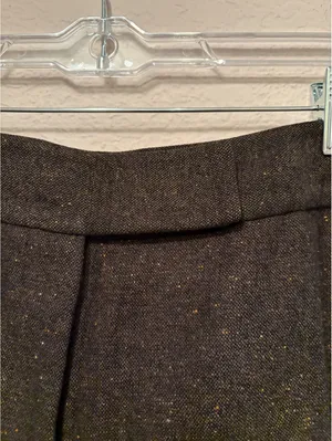 Façonnable Women's Brown Tweed Wool Blend Dress Pants Size‎ 4 thumbnail 6
