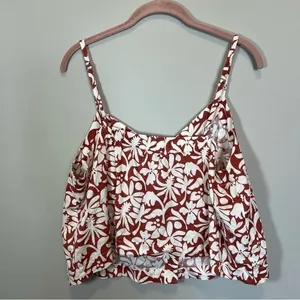 Marine Layer Celeste Hemp Cami Auburn Flora‎ Rust Women’s XL thumbnail 7