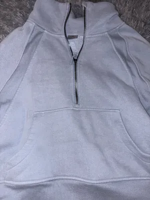 Light Blue Quarter Zip Sweater  thumbnail 3