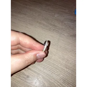 Silver color band 3mm size 6 ring thumbnail 3