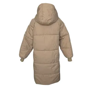 Puffit Hooded Long Puffer Winter Snow Jacket Women’s Size S Tan Warm Outdoors thumbnail 6
