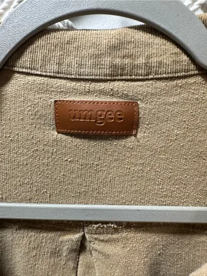 Umgee Frayed Hem Utility Jacket in Tan thumbnail 4