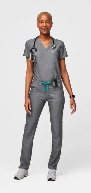 Figs Yola Elastic Waistband Skinny Scrub Pants XXS thumbnail 1