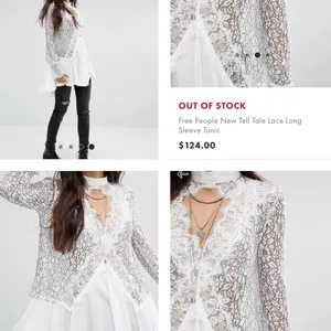 NEW  Tell Tale Lace Tunic Top/Shirt Blouse  thumbnail 3