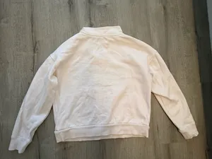 Sportsgirl Cream Zip-Up Sweatshirt with Multicolor Logo thumbnail 5