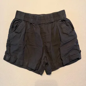 Pact Organic Cotton Hemp Blend Pull On Shorts Black Women Medium thumbnail 1