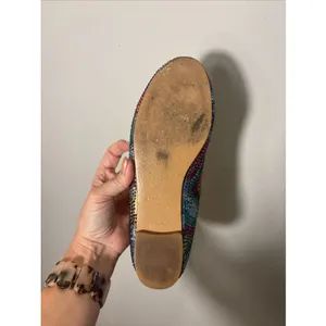 Steve Madden Conccord Rainbow‎ Rhinestone Shoes Slip Ons Flats Women Size 9 thumbnail 8