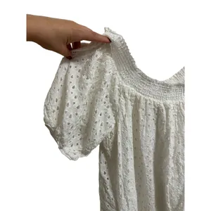 Max & Cleo Isabella Eyelet white mini Dress size‎ Medium thumbnail 3