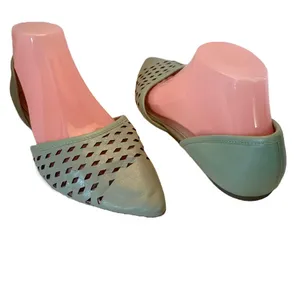 Franco Sarto Minty Green Leather "Honesty 2" D'Orsay Perforted Flats (8.5) thumbnail 8