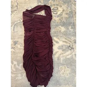 Michael Costello x REVOLVE Honor Mini Dress in Dark Plum XS NWT thumbnail 4