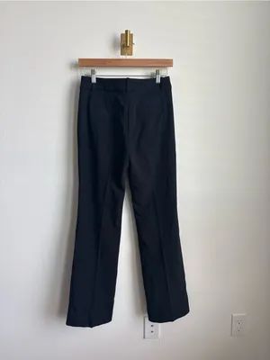 J.Crew Refined Pintuck Pants Black Tailored Trousers NWT Size 0 thumbnail 11