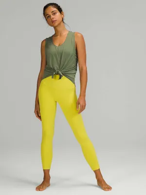 Lululemon Align High-Rise Leggings 25" Yellow Serpentine Size 0 thumbnail 4