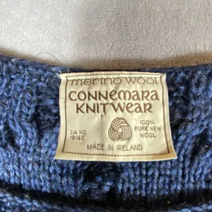 Connemara Knitwear Sweater Mens‎ Large-XL Chunky Pure New Wool Ireland Fisherman thumbnail 2