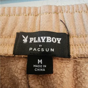 Playboy by pacsun Khaki Tan sweat pants size womens medium thumbnail 4