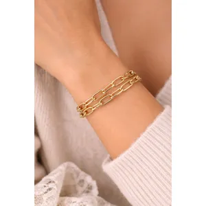 Loren Stewart x Curateur Gold Paperclip Chain Toggle Necklace 15" or Bracelet thumbnail 8